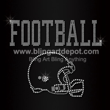 Football Iron On Rhinestone Transfers Football Iron On Rhinestone Transfers